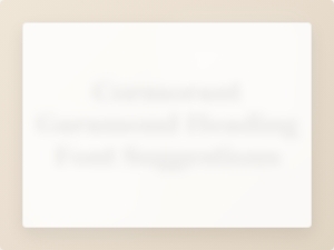 Cormorant Garamond Heading Font Pairings